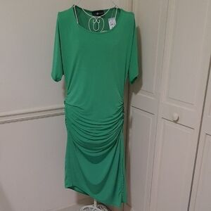 Ashley Stewart Vibrant Green Dress